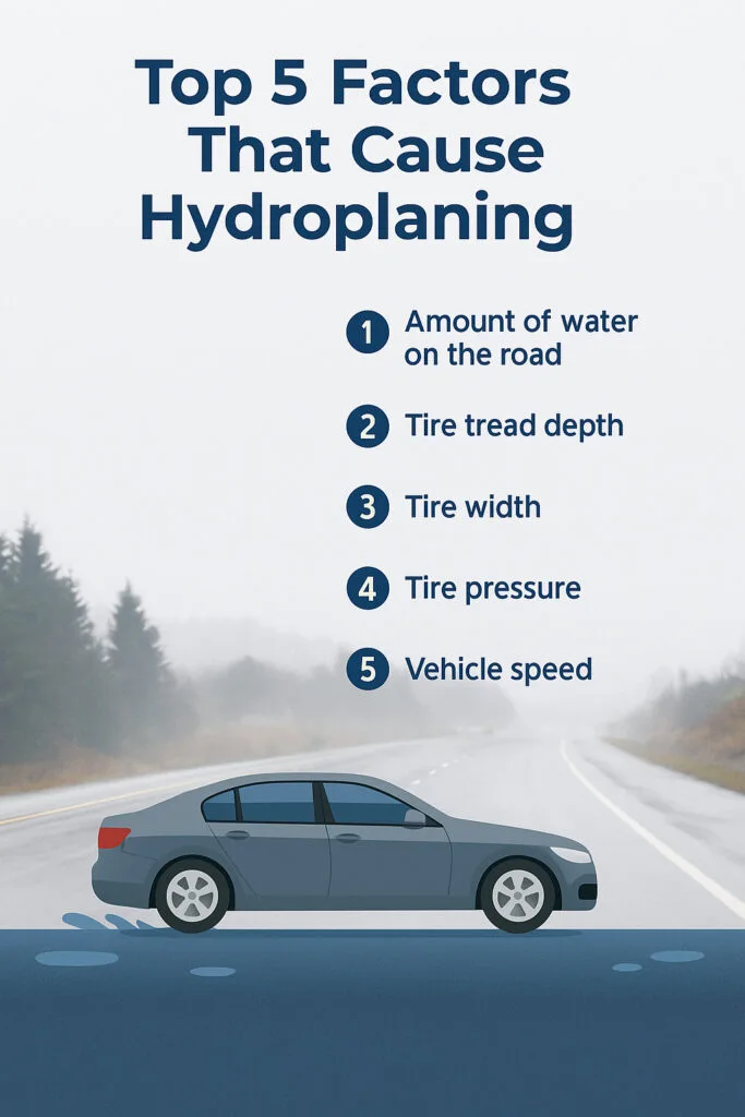 Top 5 Factors That Cause Hydroplaning