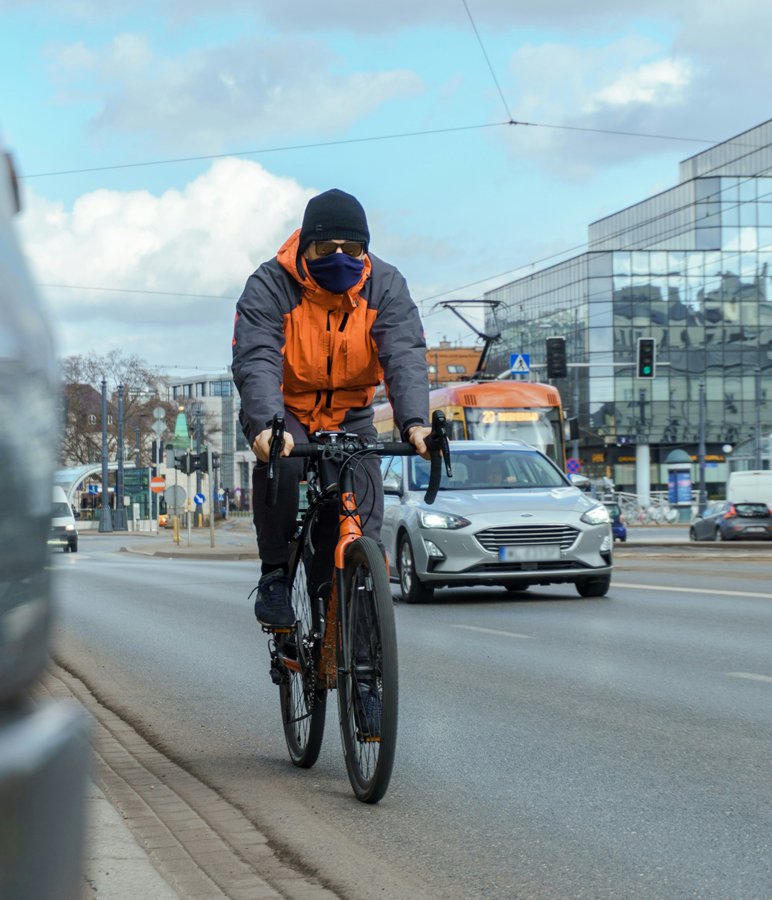 cyclist on bicycle